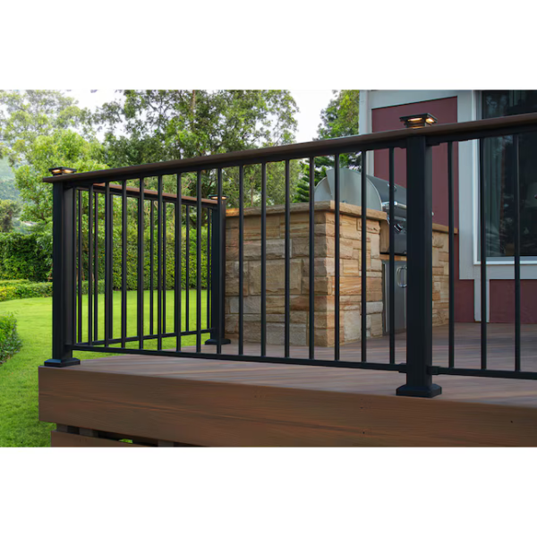 2-in x 2-in x 3-1/2-ft Black Sand Steel Deck Post - Image 4